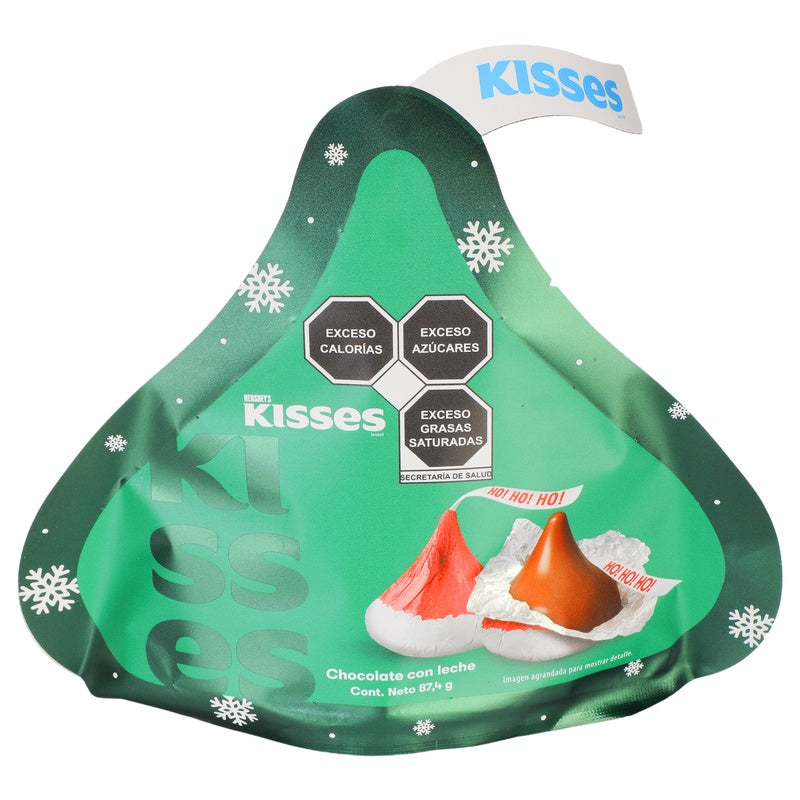 Chocolate Hersheys Navideño Kisses 87,4 G 7501024596980 perfil 2