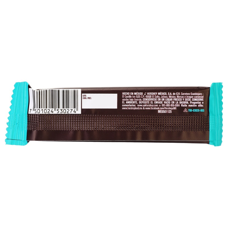 Chocolate Hersheys Zero Azucar Barras 17 G 7501024530274 perfil 12