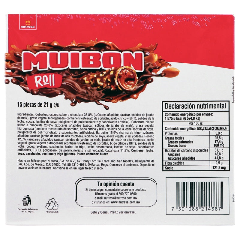 Chocolate Muibon Con 15 Piezas 315 G 7501088214387 perfil 4