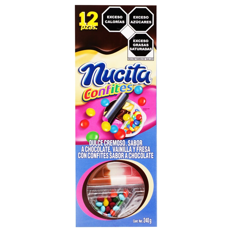 Chocolate Nucita Trisabor Confites Con 12 Piezas 7501088210495 perfil 4