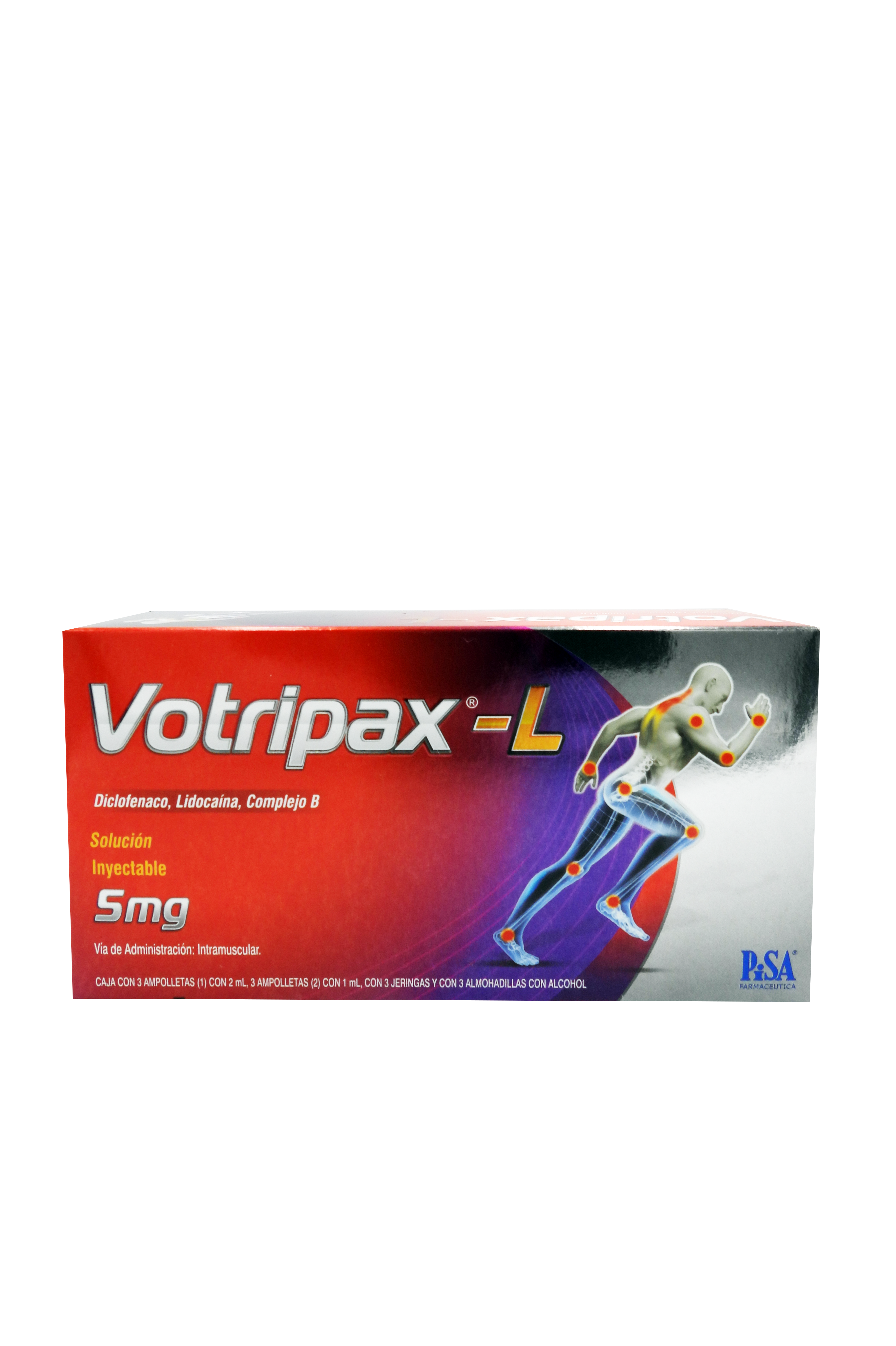 Votripax-L Forte 5 Mg Ampolletas 2 Jeringas
