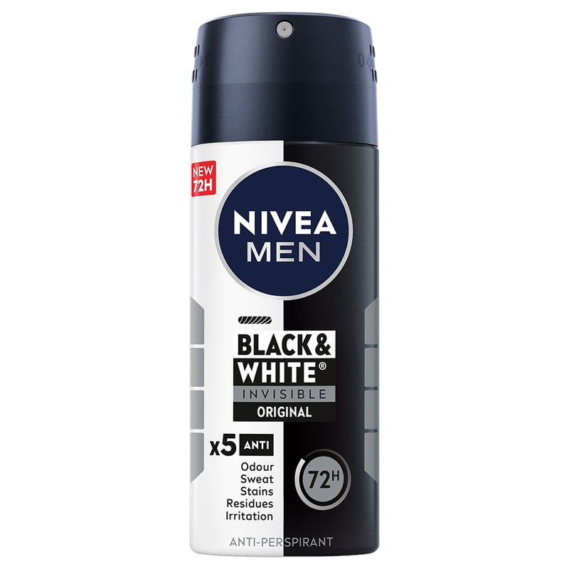 Desodorante Nivea Men Invisible Black & White Spray 100 Ml 4005900565761