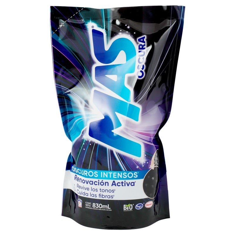 Detergente Liquido Mas Oscura Intenso 830 Ml 7501199413297