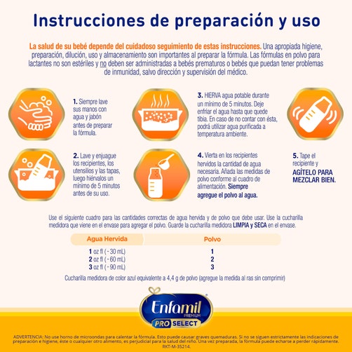 Enfamil 1 Premium 1100 G + Bolsa Gratis 7506205809033 reverso 2