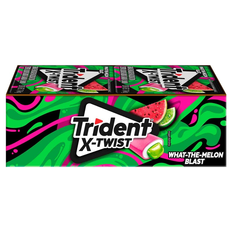 Exhibidor Trident X Twist Sandia-Limon 18 Con 8 Piezas 7622210530462