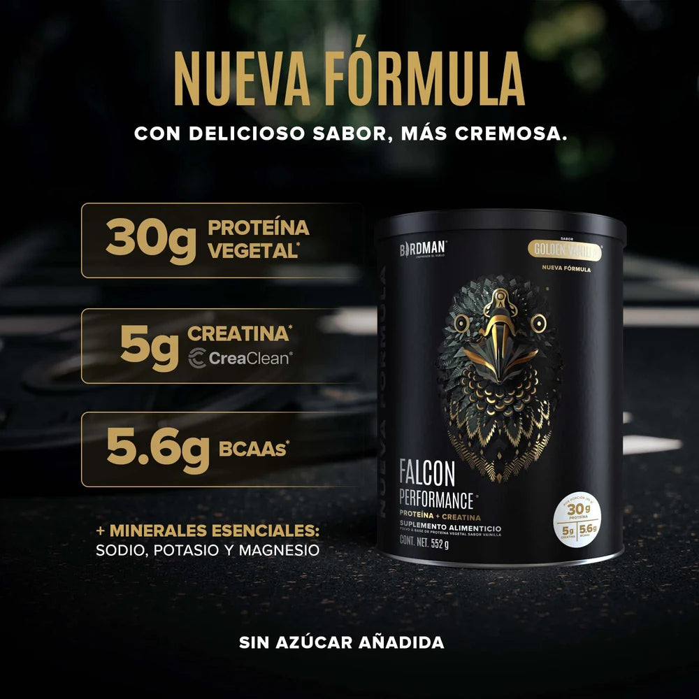 Falcon Performance Golden Vainilla Proteina - Creatina 552 G Birdman