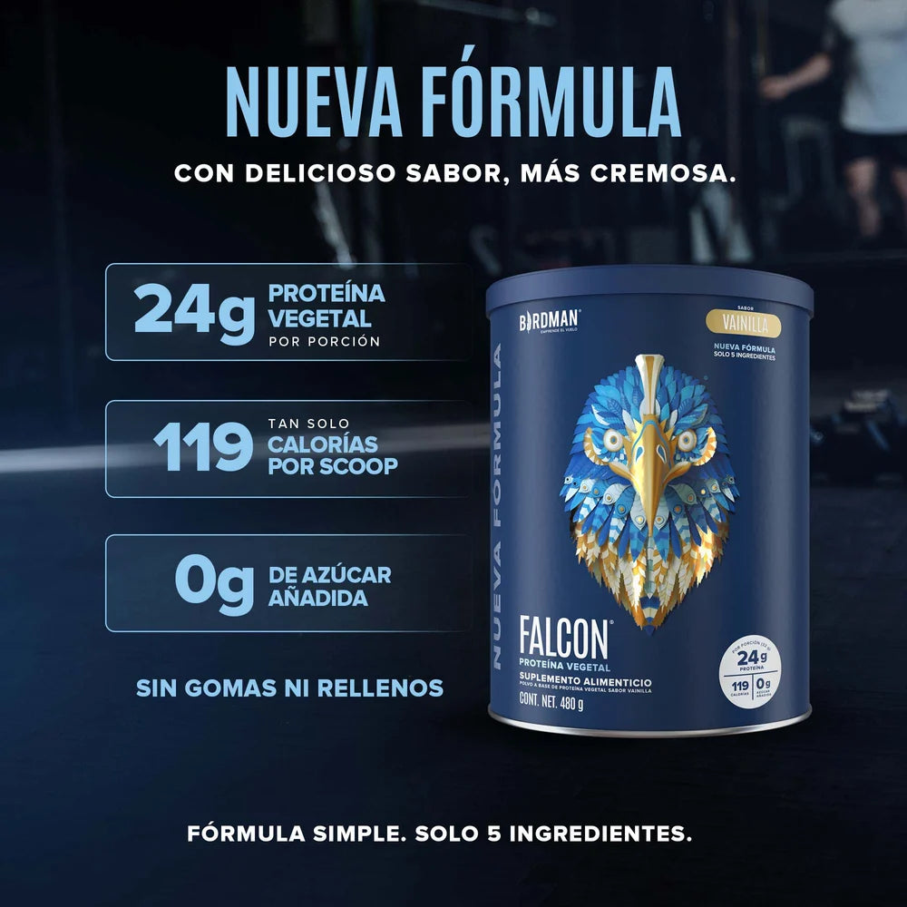 Falcon Proteina Vegetal Vainilla 480 G Birdman