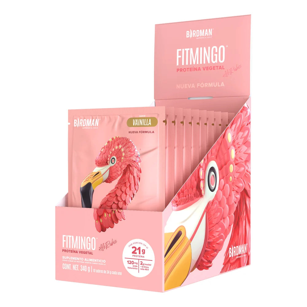Pack Fitmingo Performance Vainilla Con 10 Sobres 340 G Birdman