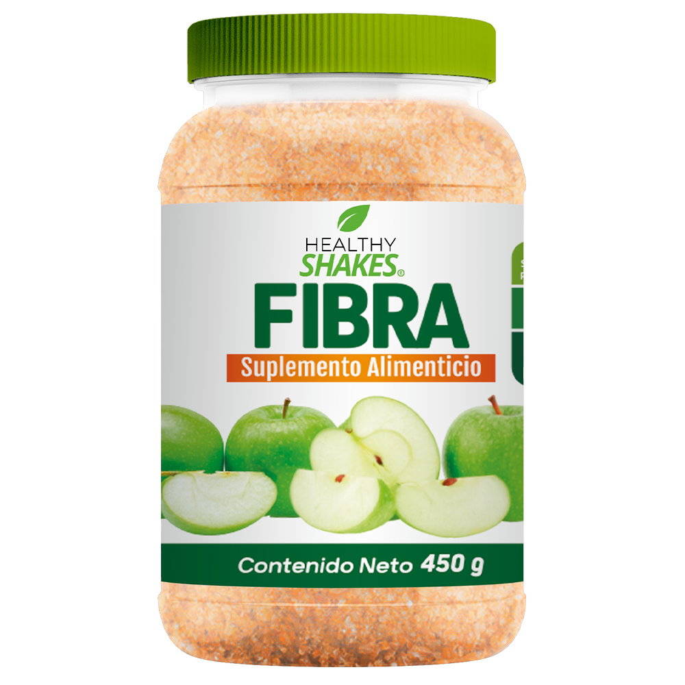 Fibra Salvado Trigo/ Proteina Soya Manzana 450 G Healthy Shakes