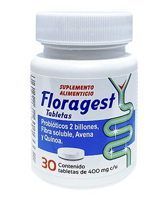 Floragest Probioticos 2 Billones 400 Mg Con 30 Tabletas