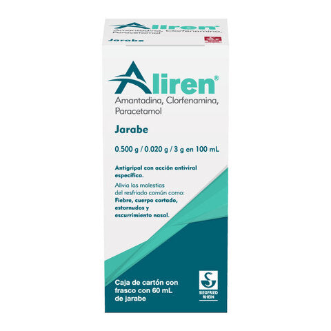 Aliren 60 Ml - Gotas Pediátricas (Amantadina, Paracetamol Y Clorfenamina)