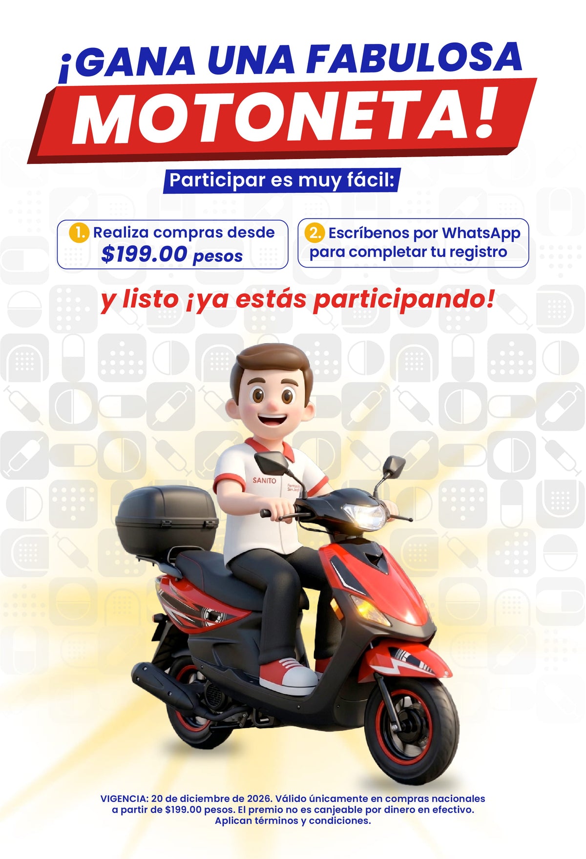 Gana una fabulosa motoneta