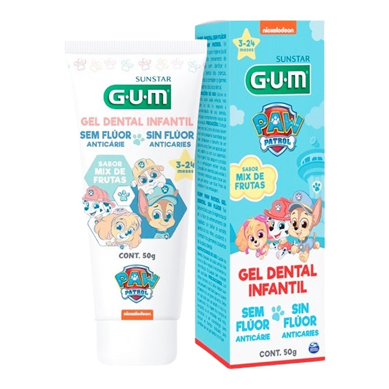 Gel Dental Gum Paw Patrol Mix Frutas 50 G 7898185414919