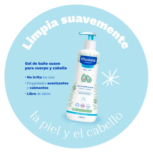 Gel Mustela Bano Suave Para Piel Normal Bebe 500 Ml 3504105035617 promo