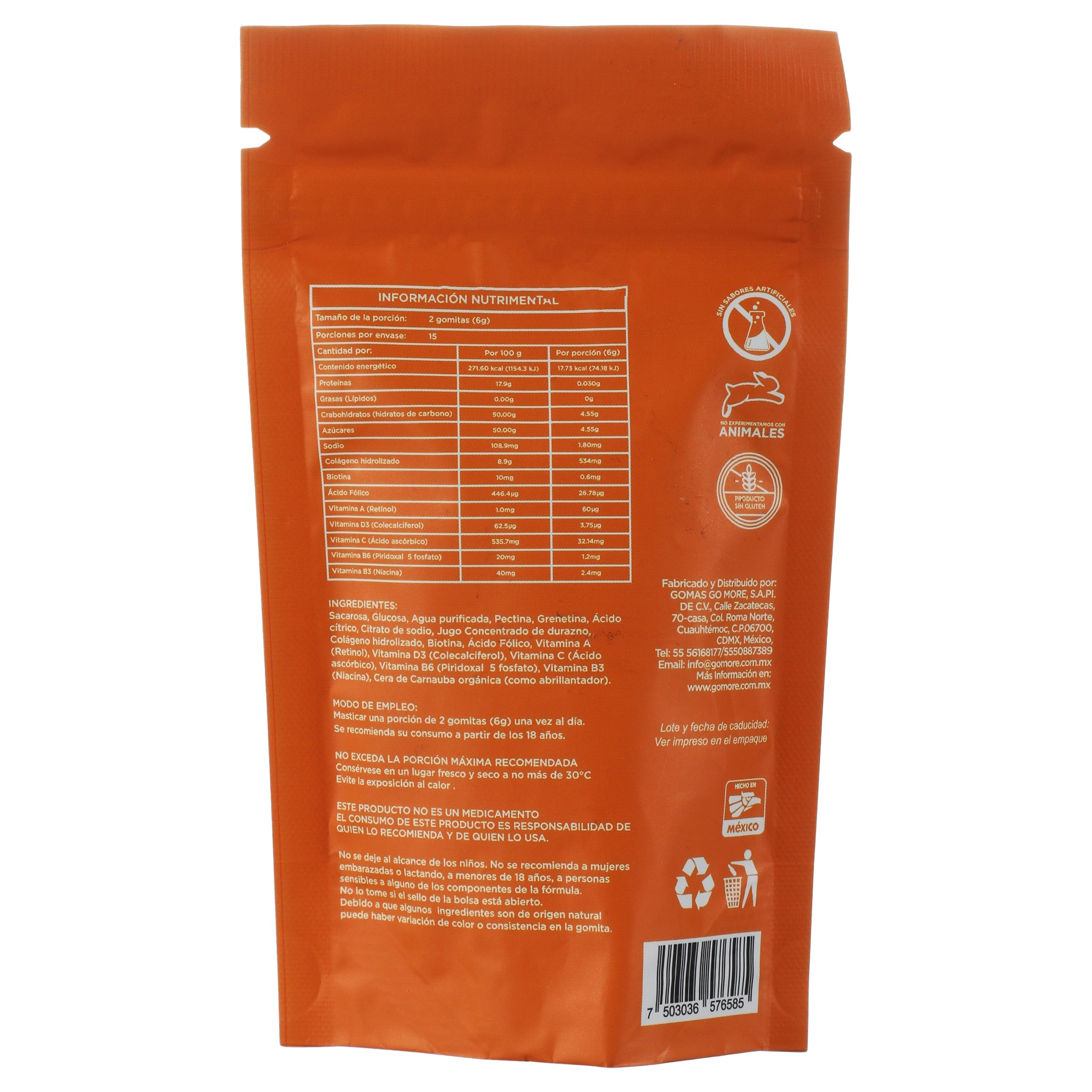 Gomore Gomitas Con Colageno 90 G Suplemento Alimenticio 7503036576585