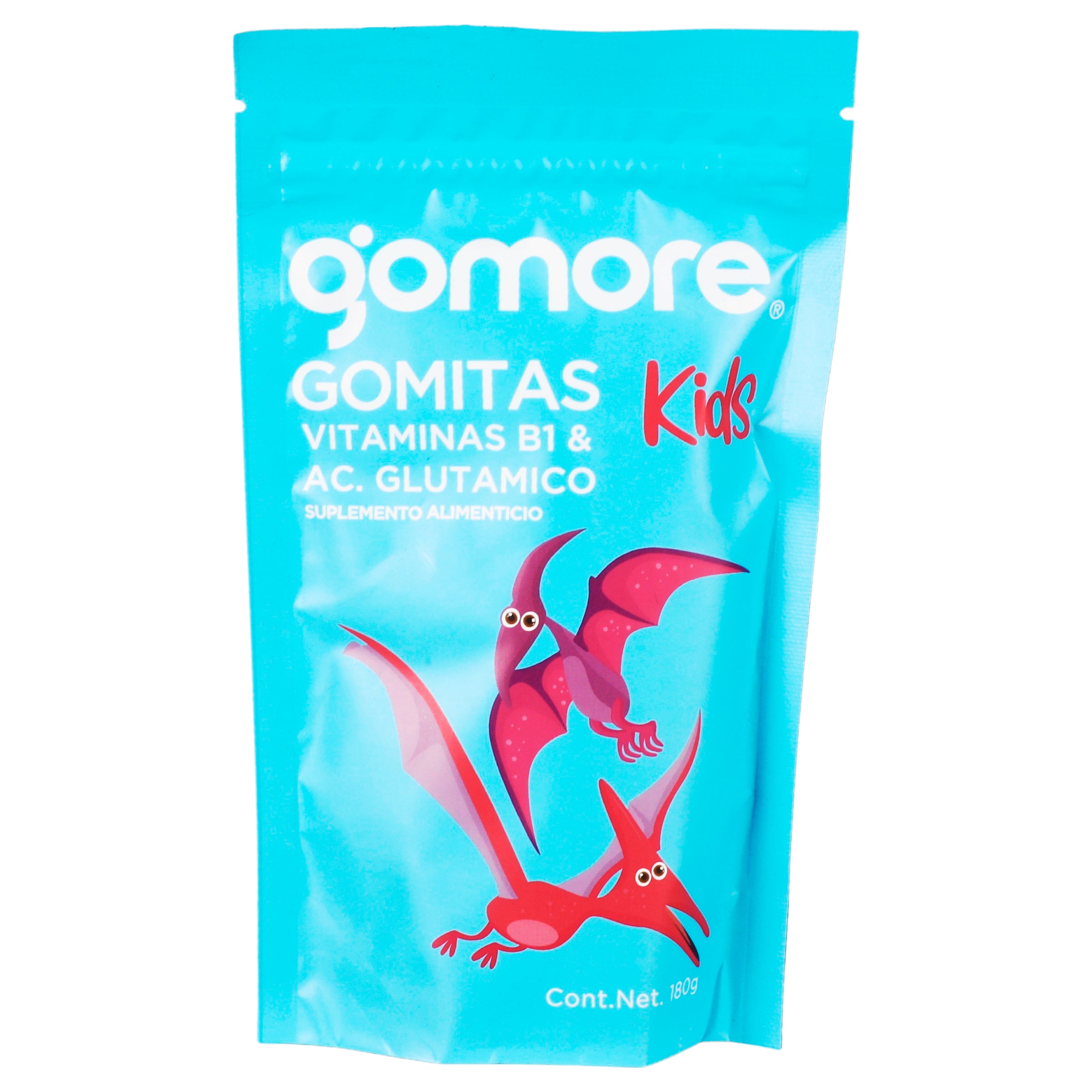 Gomore Gomitas Kids Con Vitaminas B1 & Acido Glutamico 180 G Suplemento Alimenticio 7500464678317
