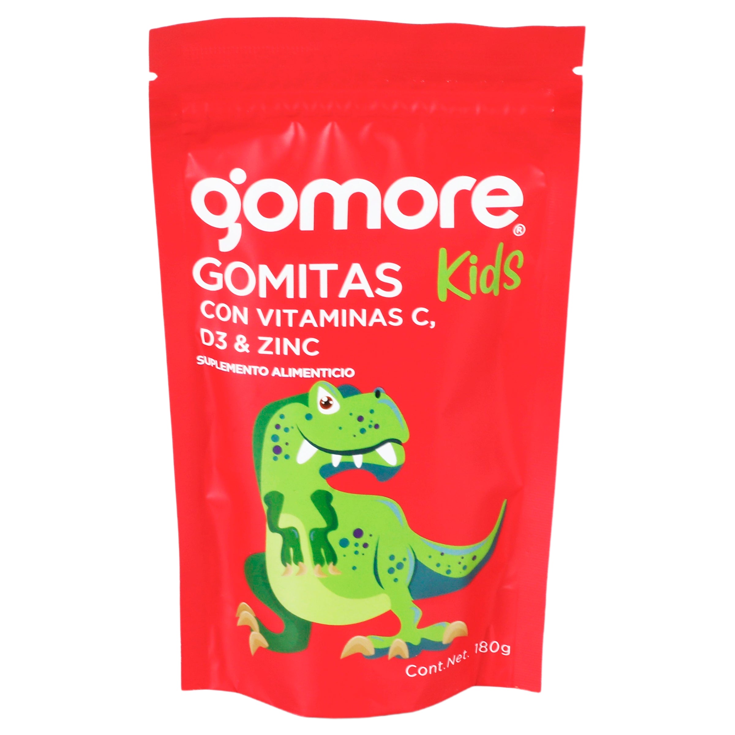 Gomore Gomitas Kids Con Vitaminas C, D3 Y Zinc 180 G Suplemento Alimenticio 7500464678379