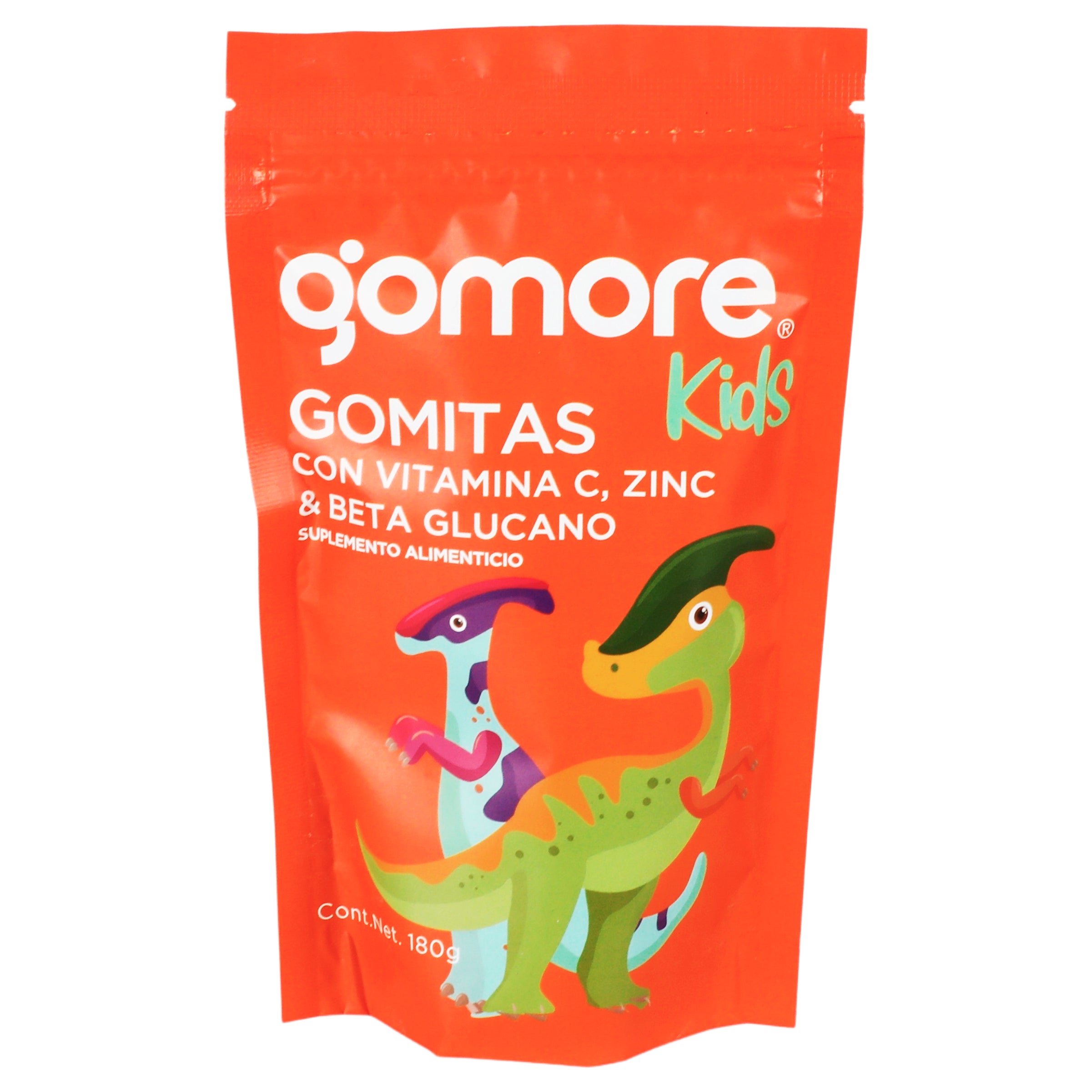Gomore Gomitas Kids Con Vitaminas C, Zinc & Beta Glucano 180 G Suplemento Alimenticio 7500464678386