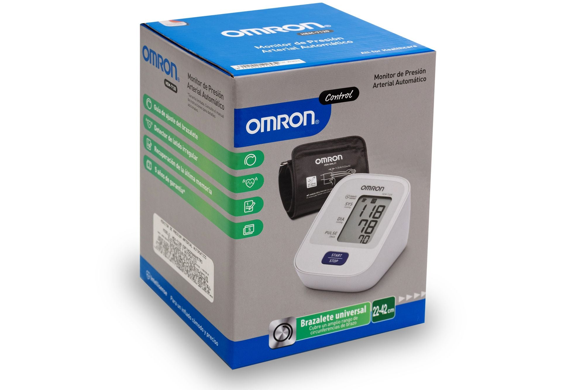 Hem7120 Monitor Presion Arterial Automatico Brazo