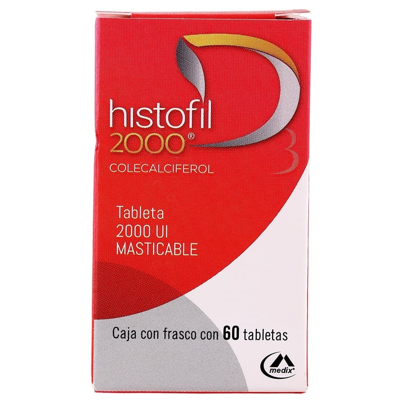 Histofil (Vitamina D3) 2000 Ui Frasco Con 60 Tabletas 7501293203183 perfil 3