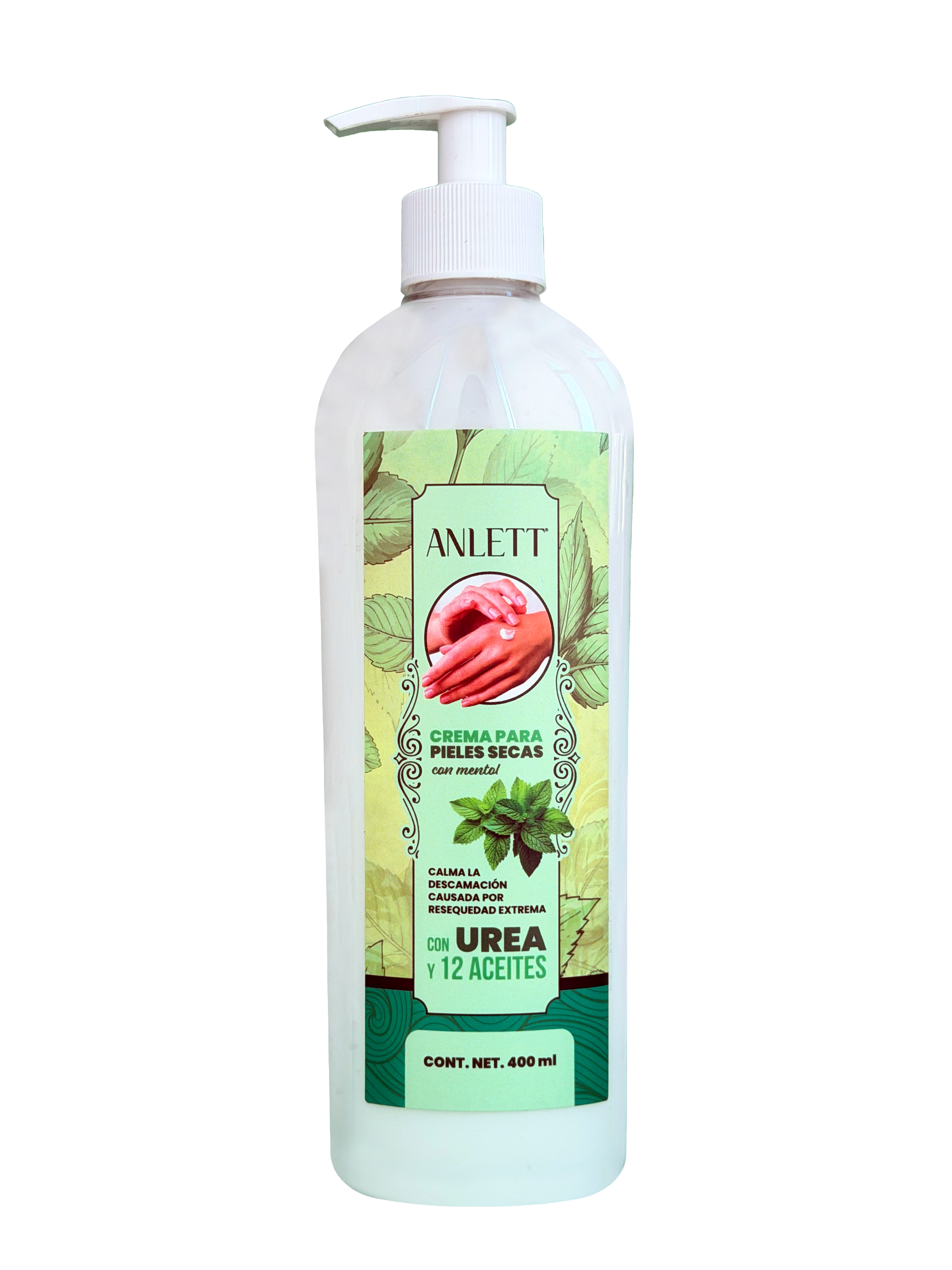Crema Anlett Piel Seca Menta/Urea 400 Ml
