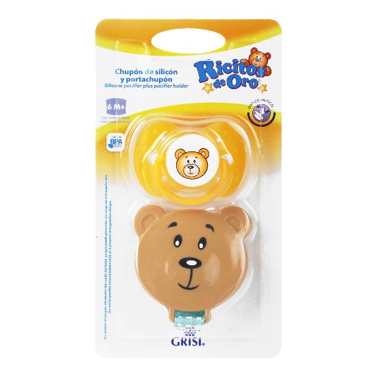Chupon Ricitos Oro Porta Chupon 6 Meses-1