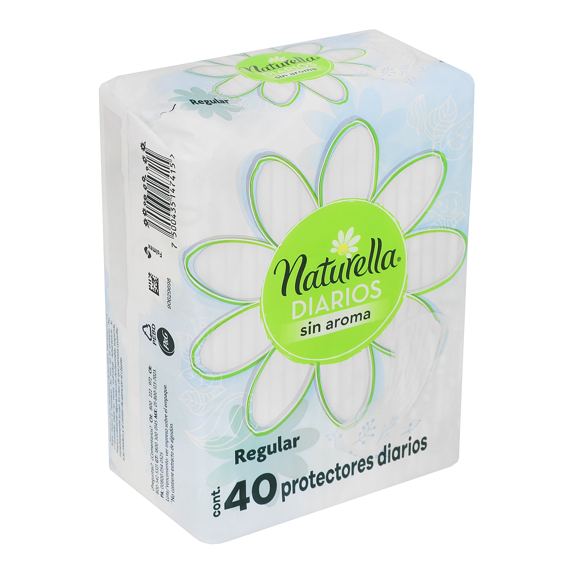 Panty Protector Naturella Diarios Sin Aroma C/40 Piezas-1