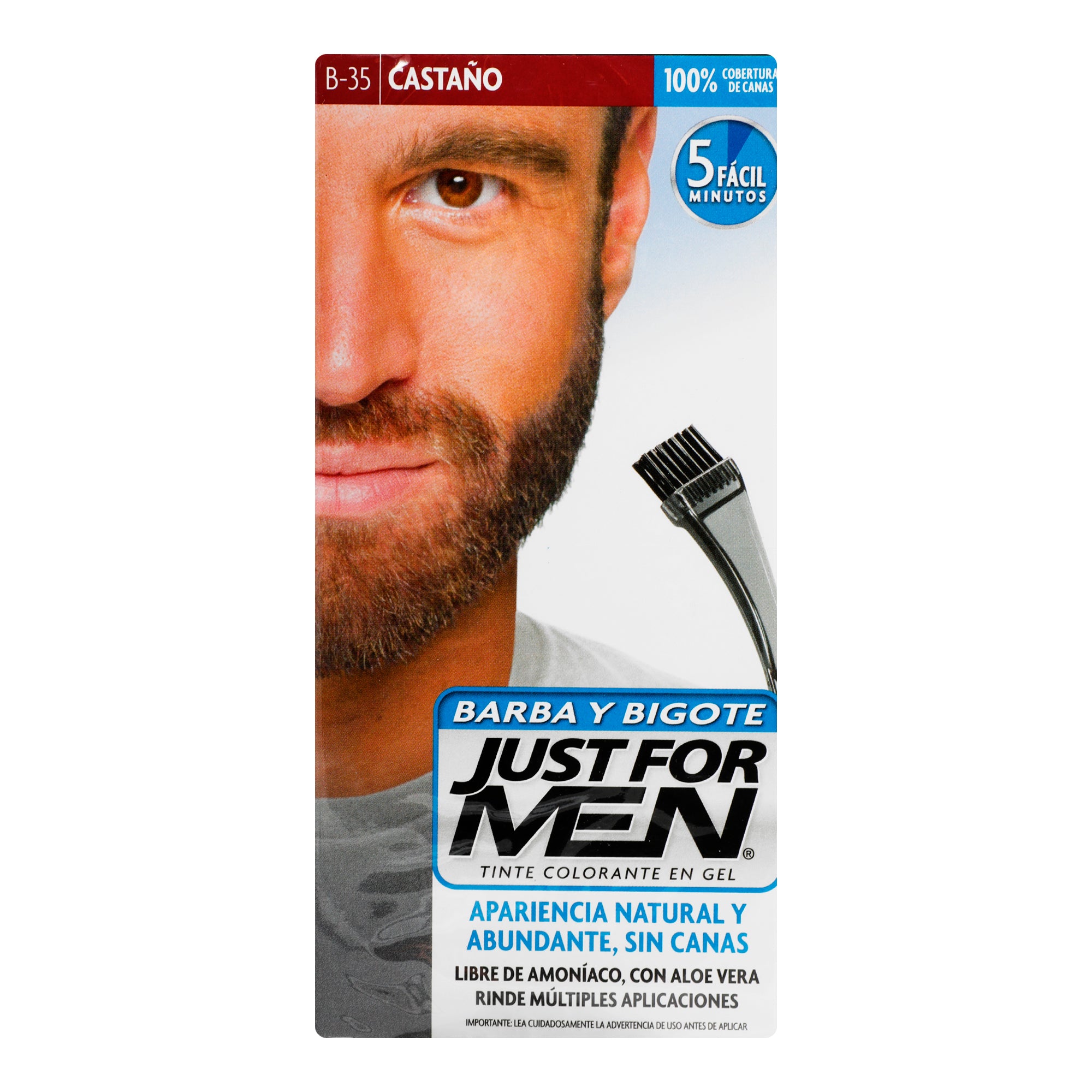 Tinte Just For Men Barba/B Castaño-6