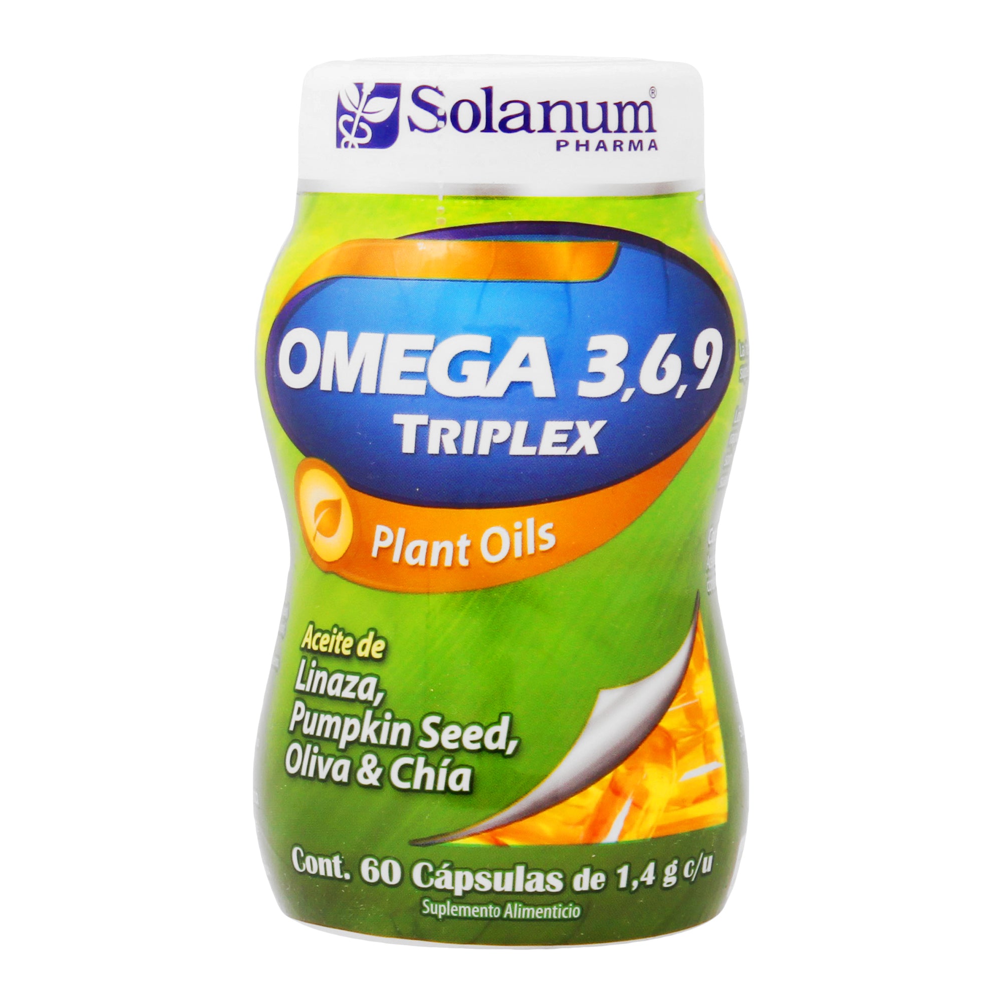 Omega 3-6-9 Triplex Plant-Oi Con 60 Capsulas