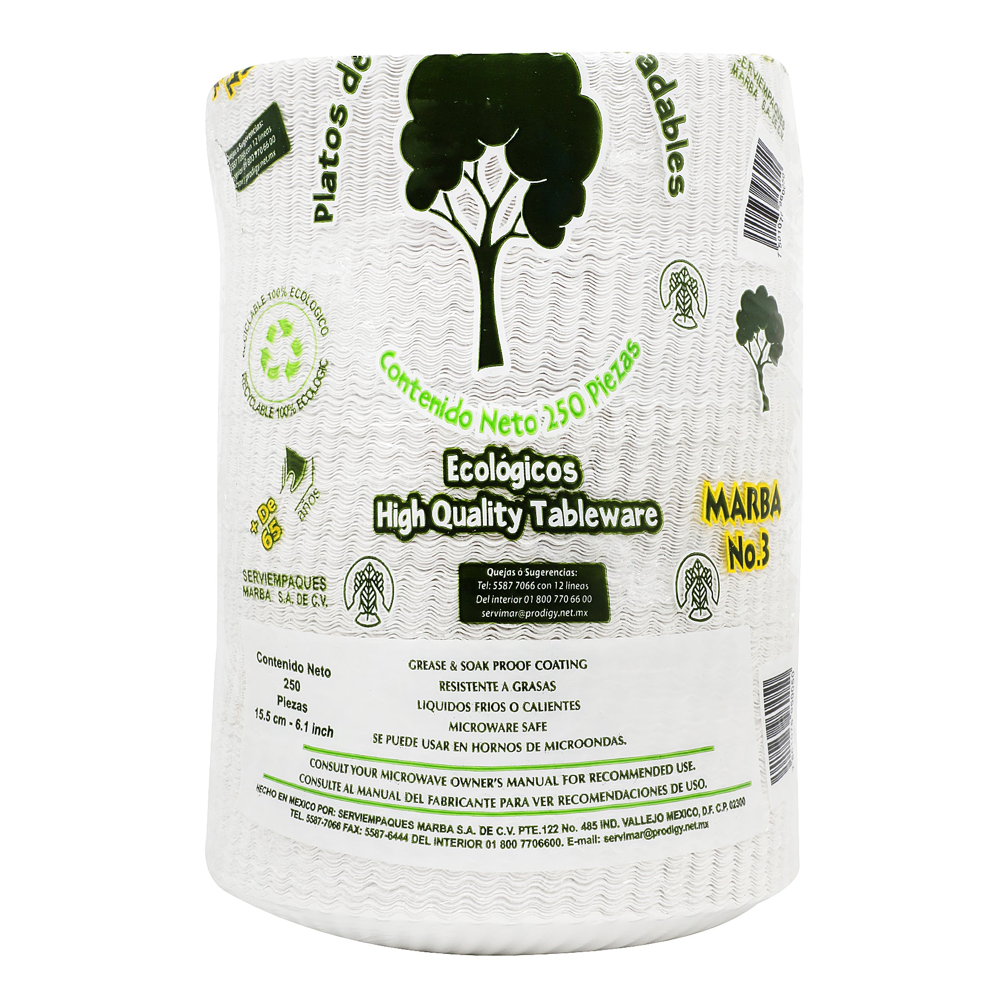 Platos Ecologicos Con 250 Piezas-2
