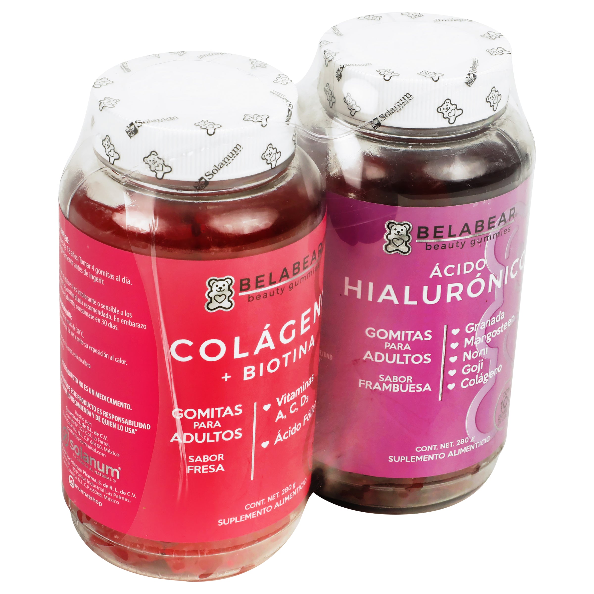 Belabear Duo Colageno + Biotina & ?Cido Hialurónico Con 200 Pz-3