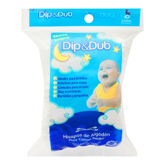 Aplicadores De Algodon Dip & Dub Hisopos Bolsa Con 250 Piezas-1
