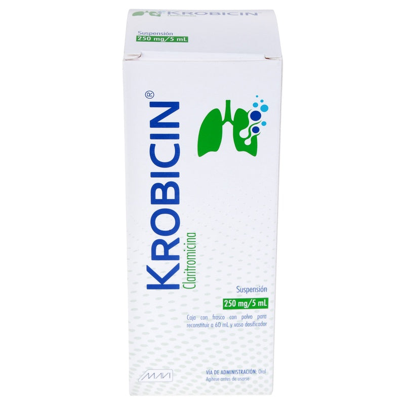Krobicin (Claritromicina) 250 Mg Suspension 60 Ml 785118752347 perfil 6