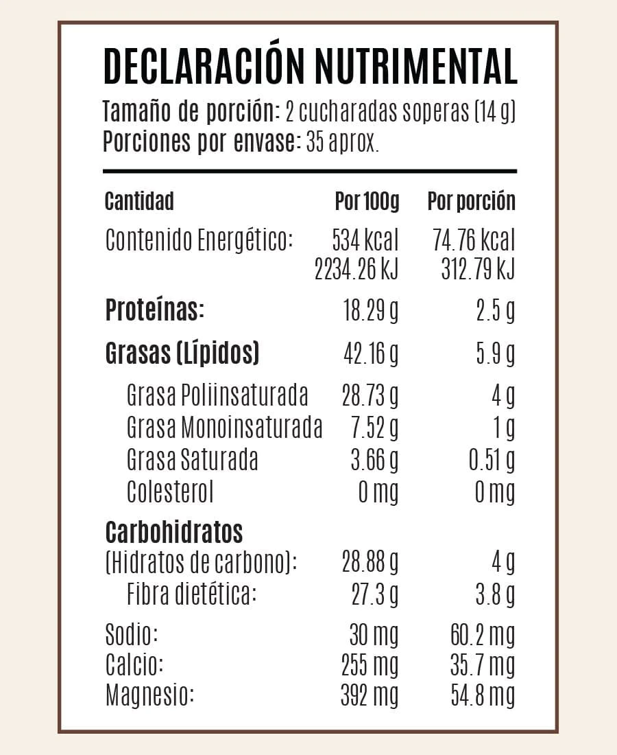 Linaza Molida En Frio 500 G Birdman
