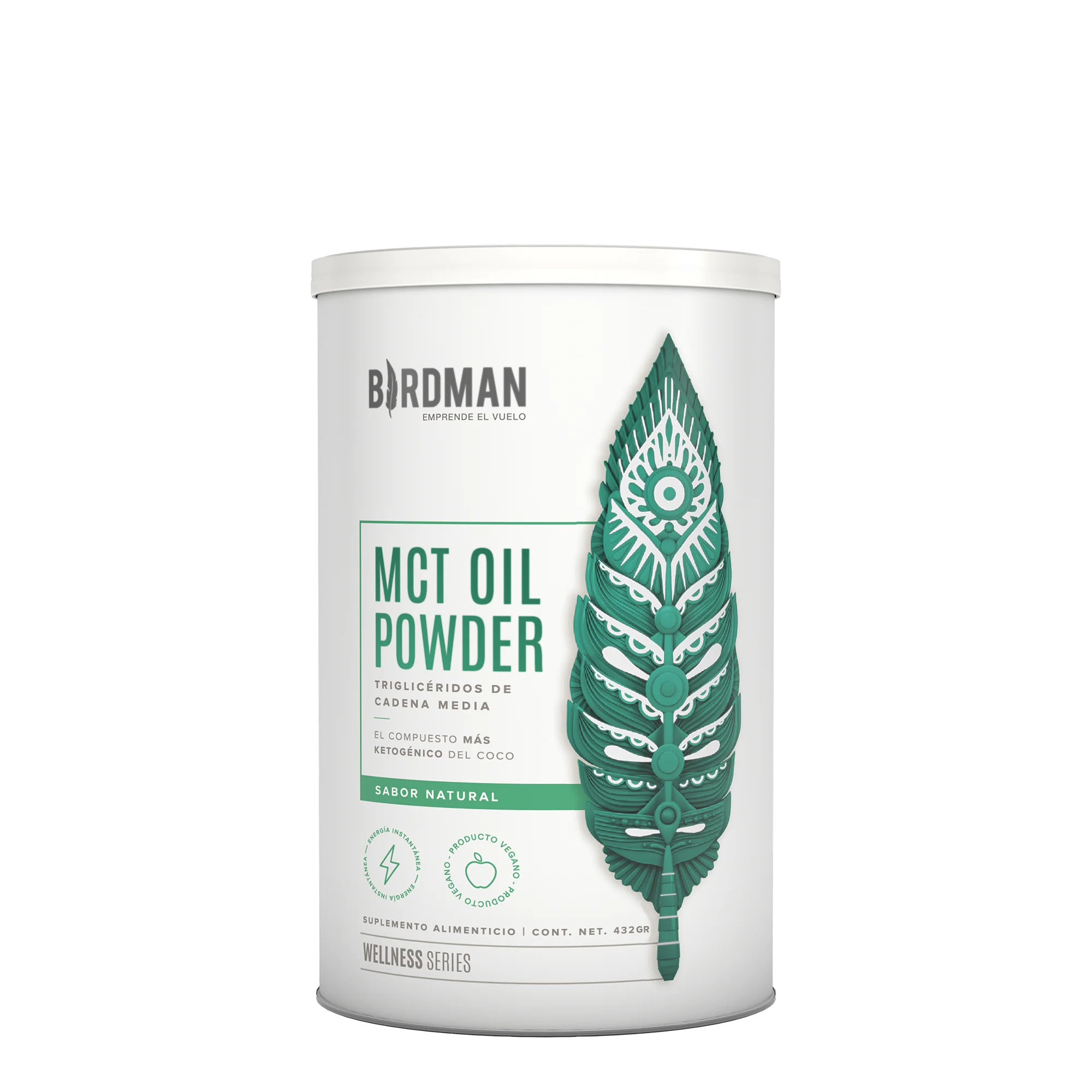 Bs Mct Oil Powder Natural Polvo 432 G Birdman