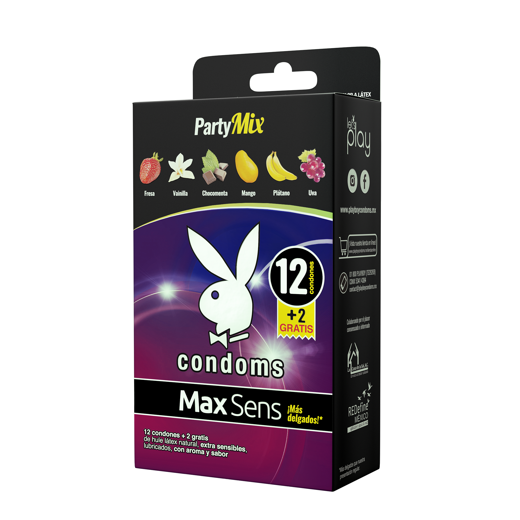 Preservativo Playboy Maxsen Partymix 12+1
