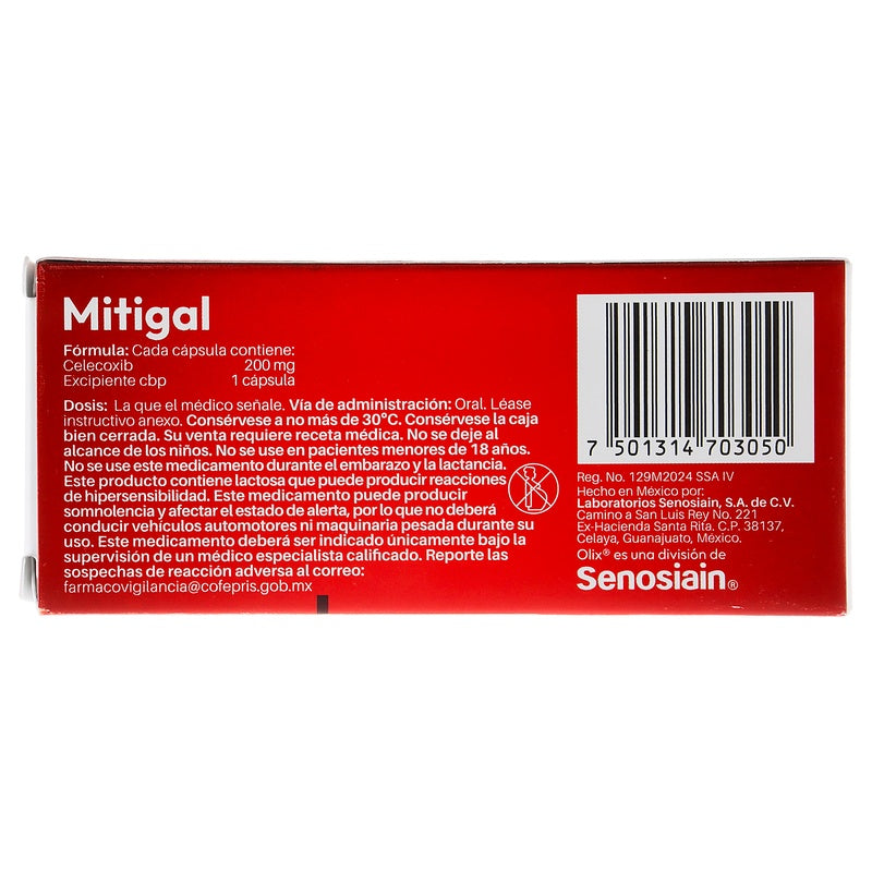Mitigal 200 Mg Con 10 Capsulas 7501314703050 perfil 4