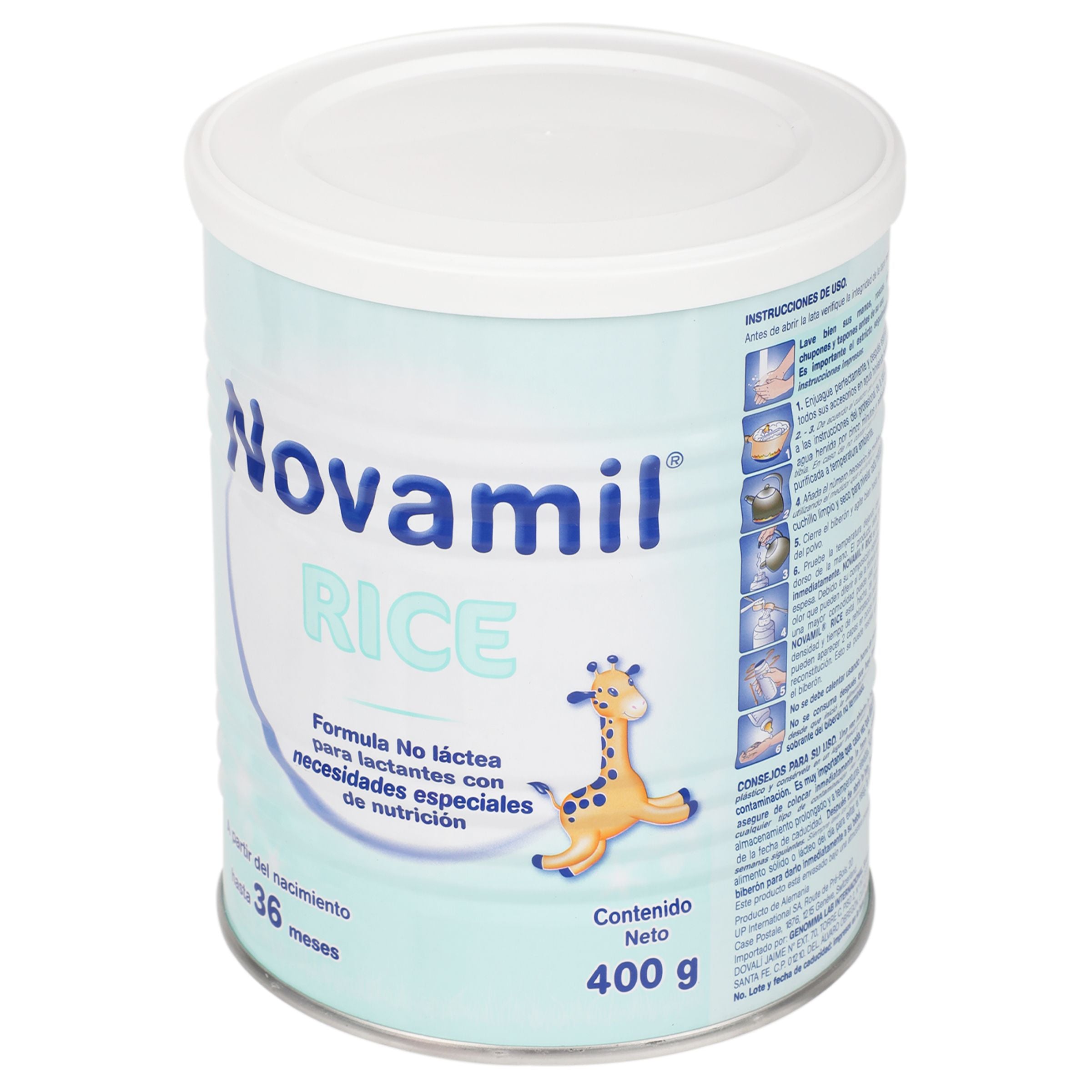 Novamil Rice Formula No Lactea 400 G 7501318687332 perfil 3