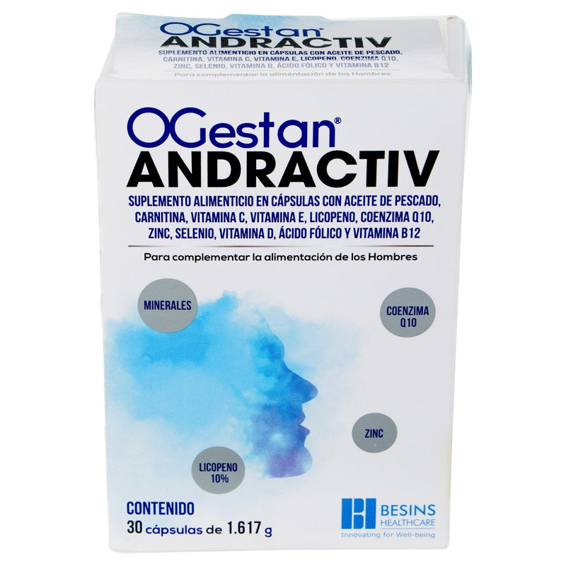 Ogestan Andractiv Suplemento Alimenticio Con 30 Capsulas 3701217201699