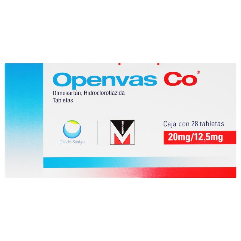 Openvas Co 20/12.5 Mg Con 28 Tabletas 7506317100332  perfil 3