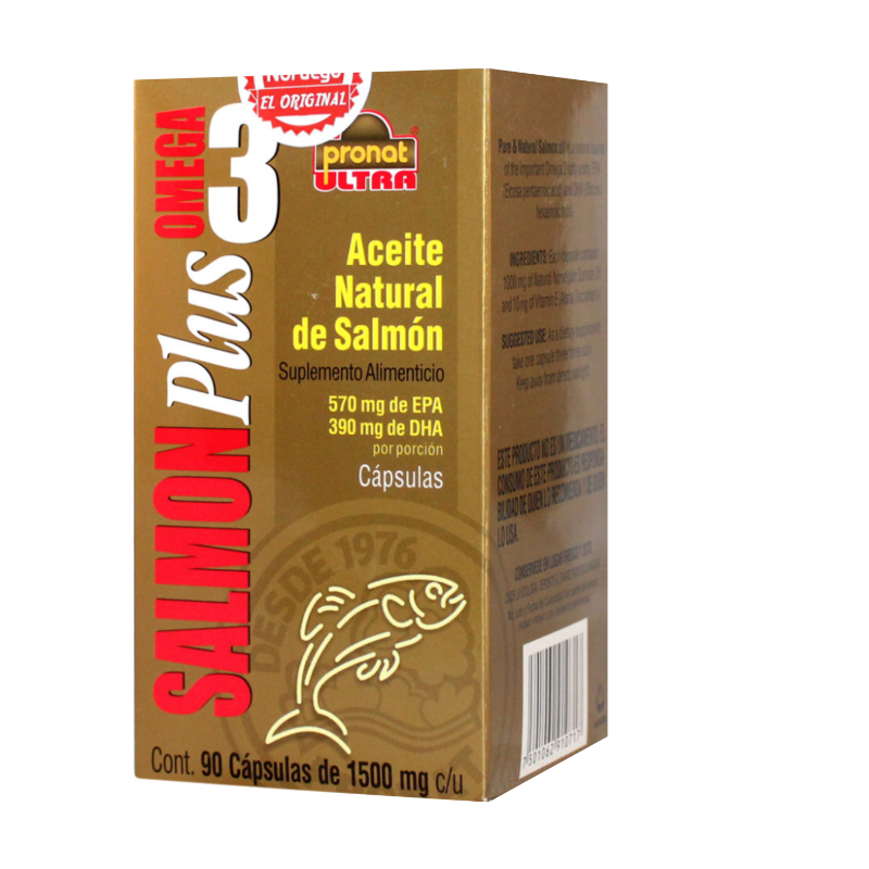 Salmon Plus (Omega3) Con 90 Capsulas Pronat