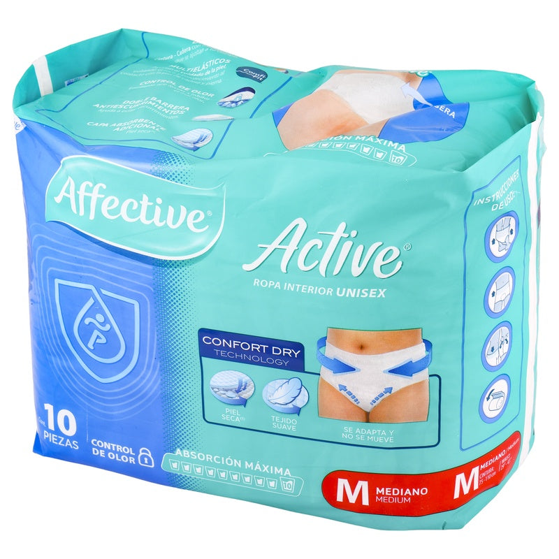Pañal Affective Safe Pants Adulto Unitalla Con 10 Piezas 013117015997