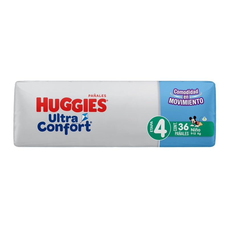 Pañal Huggies Ultraconfort Con 36 Piezas Niño Etapa 4 7506425655823 perfil 2