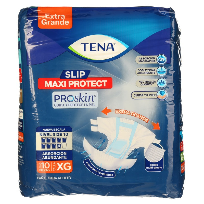 Pañal Tena Slip Maxi Prot Xtragrande Con 10 7501019060458