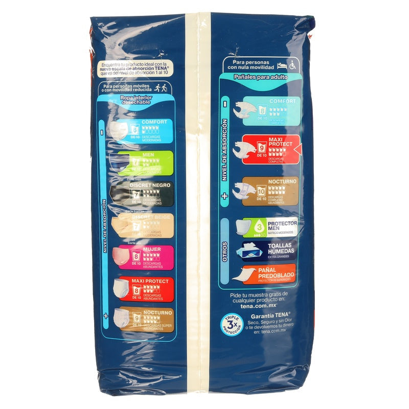 Pañal Tena Slip Maxi Prot Xtragrande Con 10 7501019060458 perfil 3