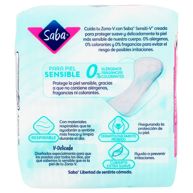 Panty Protectores Saba Sensiti-V Largo Con 40 7501019040351 perfil 5