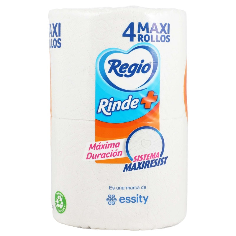Papel Higienico Regio Rinde+ Con 4 Rollos 7501036619233 perfil 4