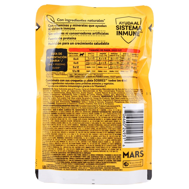 Pedigree Cachorro Pouch Res 24/100 G 706460249316 perfil 2