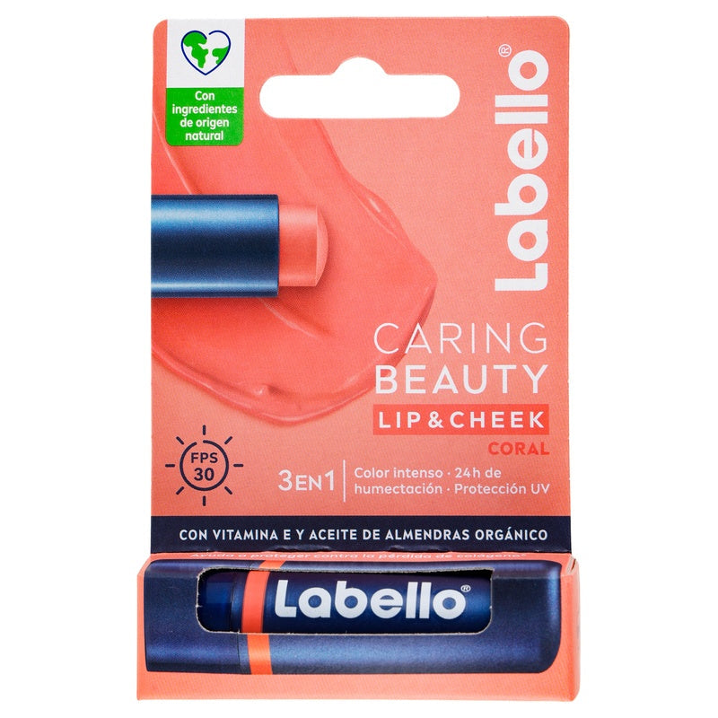Pomada Labial Labello Caring Beauty Coral 4.8 G 4006000094670 perfil 5