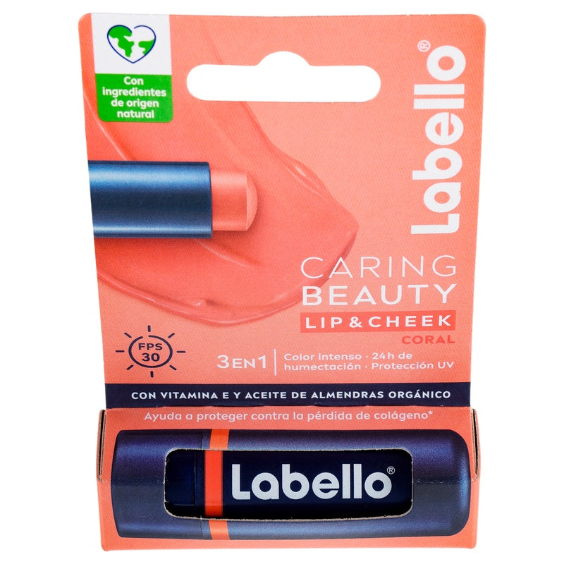 Pomada Labial Labello Caring Beauty Coral 4.8 G 4006000094670 perfil 6